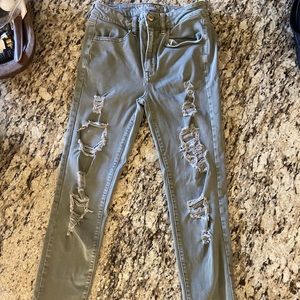 Ripped American eagle pants